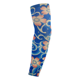 Seamless Flower Arm Tattoo Ice Sleeve Outdoor Cycling Tattoo Sun Protection Sleeves Fishing Tattoo Dress Camping Mountaineering Sleeves