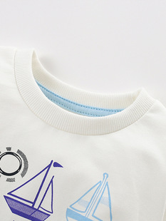 malwee children's sweater autumn and winter new European and American children's round neck shirt western style long sleeve autumn men's children's clothing top