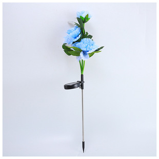 LED solar peony flower simulation lantern scenic courtyard garden decorative lawn lamp waterproof atmosphere lamp wholesale