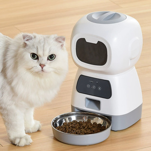 Новый 3,5 л Эльф Pet Feeder Автоматическая кормушка с фиксированной точкой подачи Ручное Кормление WiFi Feeder