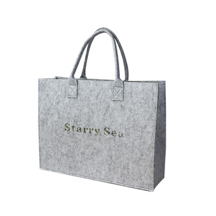 In stock felt bag felt shopping tote bag customized company advertising felt bag linlee felt tote bag