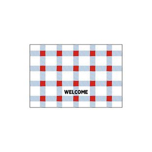 Cross-border Geometric Plaid Korean-style Entrance Mat Silk Ring Non-slip Foot Mat Blanket Entrance Mat Entrance Door Can be Cut