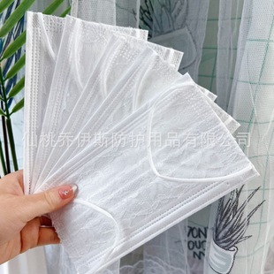 Disposable lace MASK mesh four-layer high-value fashion breathable sunscreen dust MASK exported to Japan MASK