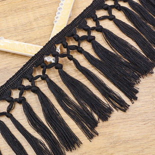 11cm Handmade Knotted cotton thread hanging ear lace sofa curtain tablecloth tassel clothing diy scarf Accessories Wholesale