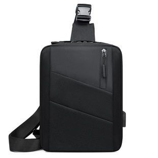Korean style business commuter men's messenger bag new trendy sports multi-functional shoulder bag travel casual chest bag