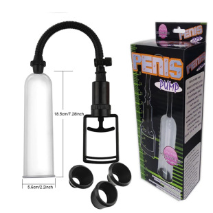 Male manual negative pressure pump lifting vacuum pull rod pressure ball penis stretching trainer male exerciser aircraft cup
