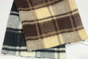 Woolen Woolen Spot Long-haired Large Plaid Outwear Clothing/shoes, Hats/bag Fabrics Shaoxing Supply