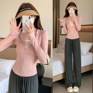 Slim-fit Sun-protection Clothing Women's Outer Wear UV-protection Jacket Summer Breathable 2025 New Style Sun-protection Clothing for Women