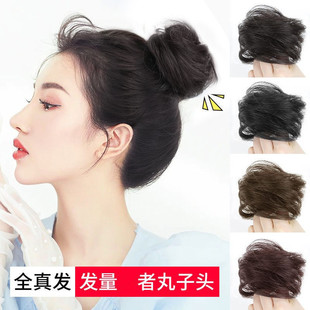 Marubeni head chemical fiber hair ring wig hair flower rubber rope elastic straight hair ring head rope real hair manufacturers wholesale fluffy