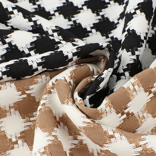 in stock 390g polyester small fragrant wind rhombus fabric autumn and winter fashion coat jacket coat pants fabric
