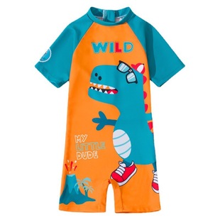 Children's Swimwear Boys' one-piece Training Swimwear Boys New Large Children's Baby Sunscreen Hot Spring Swimwear Wholesale