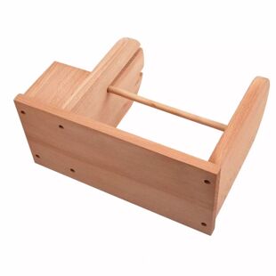 Wooden Wool Storage Rack Multi-functional Bag Scissors Crochet Box Household Solid Wood Yarn Rack Desktop Double-layer Slipper Rack
