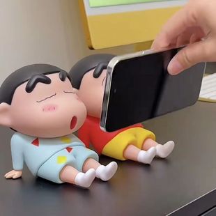 Новый мультфильм Crayon Shinchan мобильный телефон держатель домашний рабочий стол ленивый плоский держатель