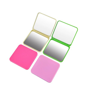 Double-sided Folding Mirror Portable Outdoor Makeup Mirror Cute Mini Girl Handheld Flip Bag Dressing Mirror