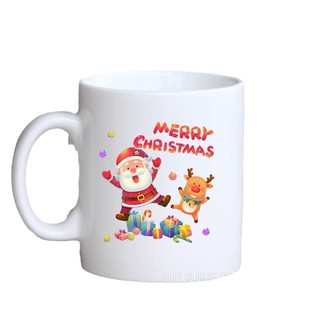 Christmas Mug Creative Cute Cartoon Ceramic Cup Girls Coffee Cup Tea Cup Holiday Gift Cup Customization