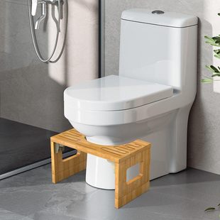 Cross-border Wooden Toilet Stool Foldable Bamboo Toilet Stool Toilet Wooden Toilet Footstool Foldable Toilet Stool