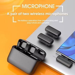 Cross-border dedicated J13 wireless collar clip microphone J11 noise reduction radio with charging warehouse trembles live small microphone