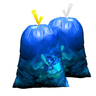 Ejie aviation garbage bag thickened automatic drawstring extra large restaurant property disposable plastic bag factory wholesale