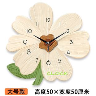 Free Punch Cream Style Living Room Quiet Wall Clock New Cyber Celebrity Clock Modern Simple Home Dining Room Hanging Watch