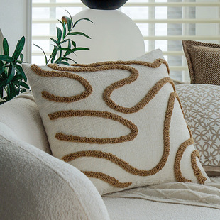 Brown Pillow Antique Vintage French Pillowcase Living Room Sofa Bed Pillow Bay Window Pillow Waist Pillow