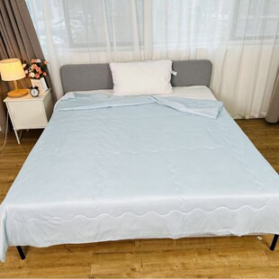Summer cool air conditioning quilt plain double-sided cool thin quilt quilted one-piece cover quilt