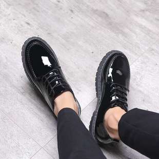 Summer Breathable Leather Shoes Men's British Business Dress Casual All-match Korean Fashionable Black Suit Leather Shoes for Youth