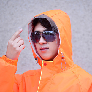 Factory wholesale sanitation raincoat rain pants set Road outdoor cleaning reflective Oxford cloth split raincoat printable
