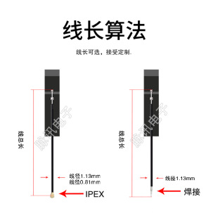 2.4G 5G FPC Small Size Soft Antenna ZigBee Bluetooth wifi 5.8G Dual Band Patch Built-in Antenna