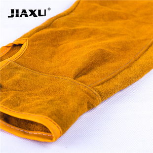 Cowhide welding sleeve cowhide sleeve protective sleeve fireproof flower welding protective sleeve cowhide two-layer leather welder's clothing l