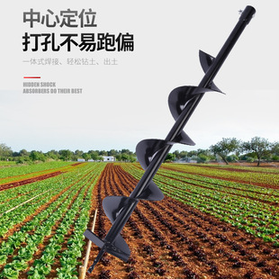 Ground drill bit, gasoline engine, spiral piling hole, planting soil, electric hammer, percussion drill, electric drill, ground drill bit