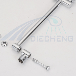 Amazon Foreign Trade Shower Top Spray All Copper Connection Adjustable Bend Pipe Shower Arm Bracket with Toothed Extension Rod