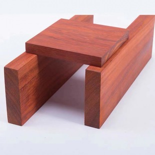 Wood African Red Pear Wood Board Log Mahogany Desktop Carving Material Solid Wood Square Strip Thin Plate Custom-Made Small Material