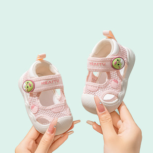 Brammel Summer New Baby Girl Sandals Soft Sole Non-slip Toddler Shoes Baby Toddler Mesh Shoes Children Sandals