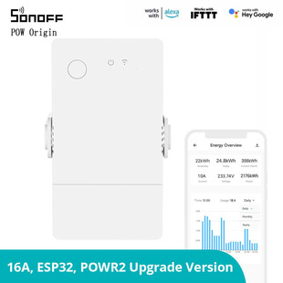 Sonoff POW Origin 16A Интеллектуальный голосовой дистанционный переключатель управления изменением обнаружения статистики питания