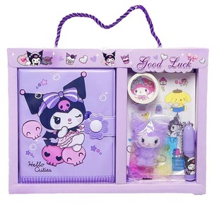 Креативный мультфильм Sanrio Gu Card набор ручной счет подарочная коробка Симпатичная наклейка Kulomemigu для детей в школе подарки