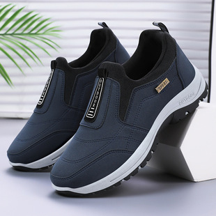 Shoes Men's 2024 Cross-border New Old Beijing Cloth Shoes Casual Shoes Foreign Trade Soft Sole Middle-aged and Old Dad Shoes
