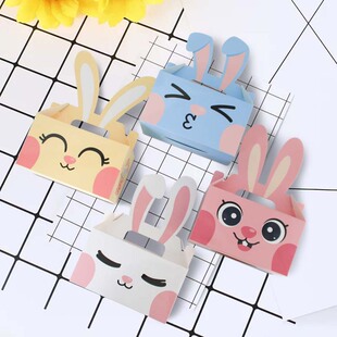 Пасхальная новая коробка конфет DIY большие уши кролика портативная коробка креативная Подарочная коробка праздничная подарочная коробка