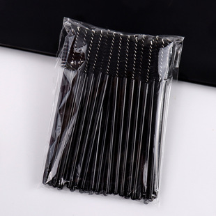 New 50 PCs crystal solid brush dual-use eyelash brush grafting portable color beauty tool eyelash comb