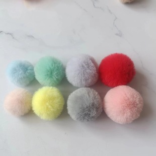 Wholesale 3-5cm imitation rabbit fur small fur ball clothing shoes and hats plush accessories headdress hairpin diy fur ball accessories