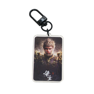 Game with creative Goku key chain HD double-sided acrylic pendant cartoon animation key chain small gift