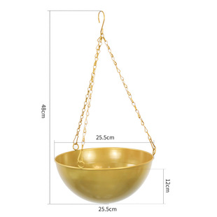 Chain Hanging Basket Flower Pot Hanging Wall-mounted Hanging Pot Green Rose Hanging Bucket Phalaenopsis Creative Decorative Potted Plant Small Phalaenopsis Basin