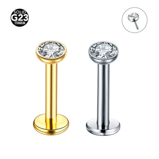 G23 titanium rod bowl-shaped earnail insertion ear bone nail perforation nose nail insertion pin lip nail titanium alloy jewelry