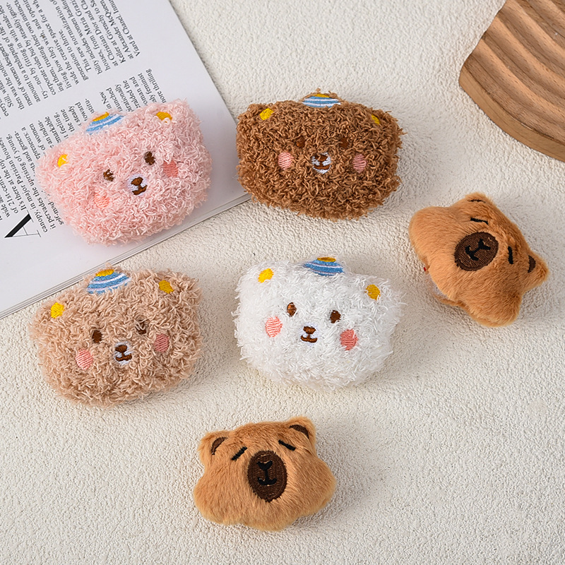 Wholesale Brooch Accessories, Plush Teddy Bear, Cupcake, Birthday Bear Hat, Bag Accessories, Animal-Shaped DIY Materials