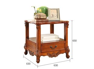 American Solid Wood Coffee Table Storage Retro Simple Rectangular Coffee Table European Style Small Apartment Tea Table Living Room Tea Table