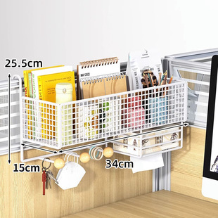 Office Desk Storage Rack Office Good Things Girl's Station Finishing Artifact Hanging Hook-type Desktop Table Side Rack