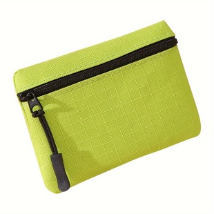 2025 New Men's and Women's Mini Coin Purse Lanyard Simple Oxford Cloth Zipper Coin Storage Bag Wrist Bag