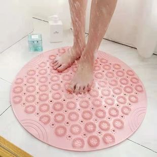 Round Shower Room Anti-Slip Mat Bathroom Anti-Slip Mat Bath Floor Mat Household Toilet Toilet Suction Cup Massage Roga