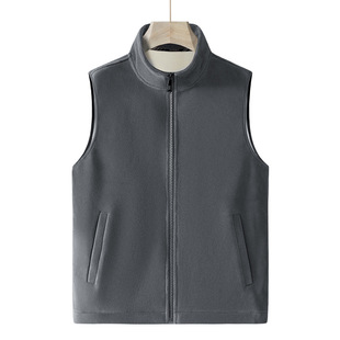 Men's Youth vest outer wear aoli velvet vest waistcoat vest spring and autumn winter cardigan sleeveless sweater casual