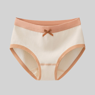 【Wholesale Customization】Girls' Underwear 100% Cotton Class A Cotton Cotton Non-printing and Dyeing Big Children Girls' Children's Shorts
