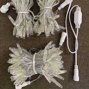Factory direct rubber line glue string lamp lighting decoration project outdoor waterproof baby's full sky star glue wrapped tree lamp string